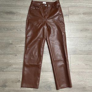 Aritzia Melina Pant 'Cognac' Ankle length